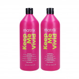 MATRIX RESULTADOS TOTAIS KEEP ME VIVID para cabelos coloridos Shampoo 1000ml + Condicionador 1000ml