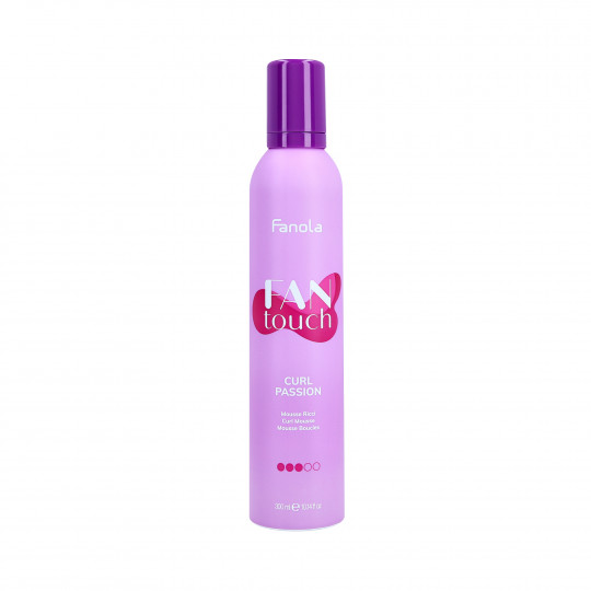 FANOLA FAN TOUCH CURL PASSION Mousse, joka korostaa kiharoita ja hiusten volyymia 300ml