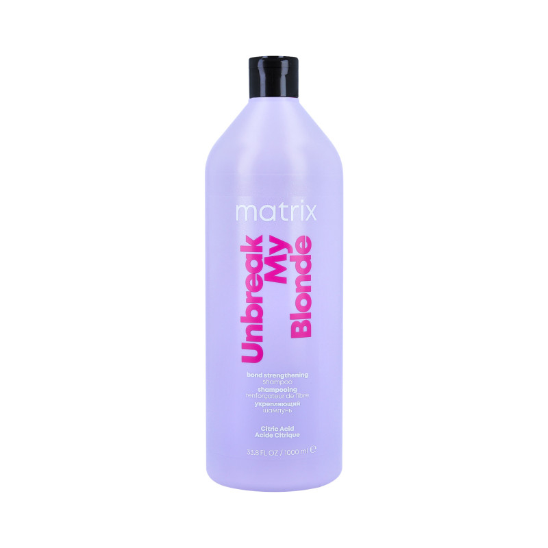 RESULTADOS TOTAIS DA MATRIX Shampoo Fortalecedor Unbreak My Blonde 1000ml