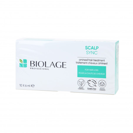 BIOLAGE PROFESSIONAL ESSENTIALS SCALPSYNC Trattamento anticaduta 10x6ml - 1 BIOLAGE PROFESSIONAL ESSENTIALS SCALPSYNC Trattamento anticaduta 10x6ml - 1