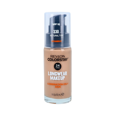 REVLON COLORSTAY Podkład z pompką do skóry tłustej i mieszanej 330 Natural Tan 30ml - 1 REVLON COLORSTAY Podkład z pompką do skóry tłustej i mieszanej 330 Natural Tan 30ml - 1