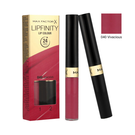 MAX FACTOR LIPFINITY Rossetto bifase 2 in 1 040 Vivacious 2,3ml+1,9g - 1