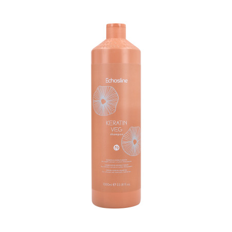 ECHOSLINE KERATIN VEG Shampoo ricostruttivo vegano con cheratina 1000ml - 1 ECHOSLINE KERATIN VEG Shampoo ricostruttivo vegano con cheratina 1000ml - 1