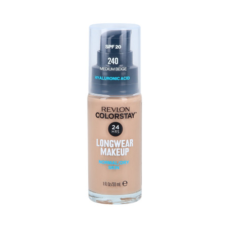 REVLON COLORSTAY Podkład z pompką do skóry normalnej i suchej 240 Medium Beige 30ml - 1 REVLON COLORSTAY Podkład z pompką do skóry normalnej i suchej 240 Medium Beige 30ml - 1