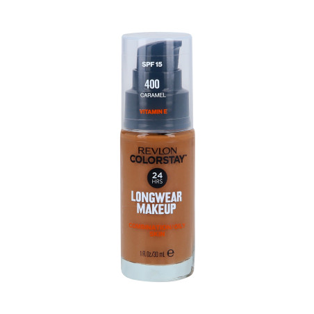 Revlon ColorStay Foundation Combination/Oily Skin SPF15 400 Caramel 30ml - 1 Revlon ColorStay Foundation Combination/Oily Skin SPF15 400 Caramel 30ml - 1