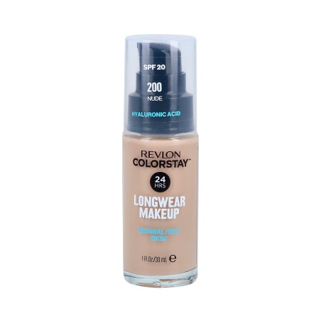 REVLON COLORSTAY Podkład z pompką do skóry normalnej i suchej 200 Nude 30ml - 1 REVLON COLORSTAY Podkład z pompką do skóry normalnej i suchej 200 Nude 30ml - 1
