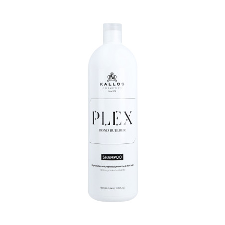 KALLOS PLEX BOND BUILDER Szampon do włosów z białkiem roślinnym i peptydami 1000ml - 1 KALLOS PLEX BOND BUILDER Szampon do włosów z białkiem roślinnym i peptydami 1000ml - 1