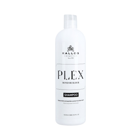 KALLOS PLEX BOND BUILDER Szampon do włosów z białkiem roślinnym i peptydami 500ml - 1 KALLOS PLEX BOND BUILDER Szampon do włosów z białkiem roślinnym i peptydami 500ml - 1