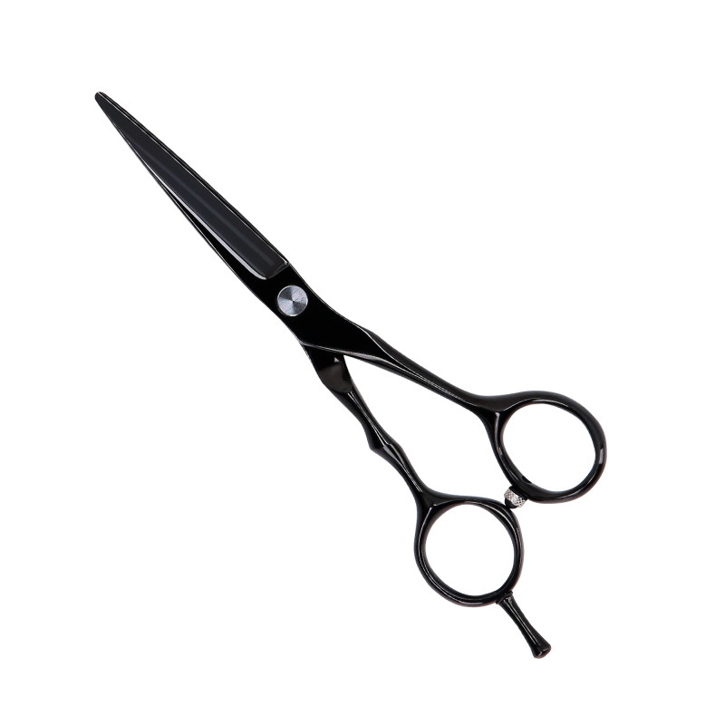 LUSSONI ECLIPSE SERIE Professionelle Friseurschere (schwarz): Effilierschere 6″, Schneideschere 5,5″ + Etui
