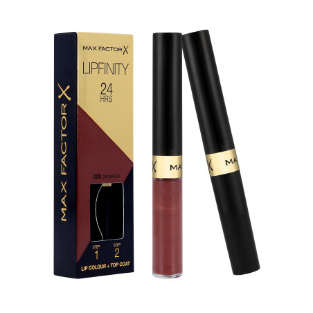 MAX FACTOR LIPFINITY Trwała pomadka do ust 2w1 200 Cafinated 2,3ml+1,9g