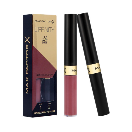 MAX FACTOR LIPFINITY Rossetto bifase 2 in 1 350 Essential Brown 2,3ml+1,9g - 1 MAX FACTOR LIPFINITY Rossetto bifase 2 in 1 350 Essential Brown 2,3ml+1,9g - 1