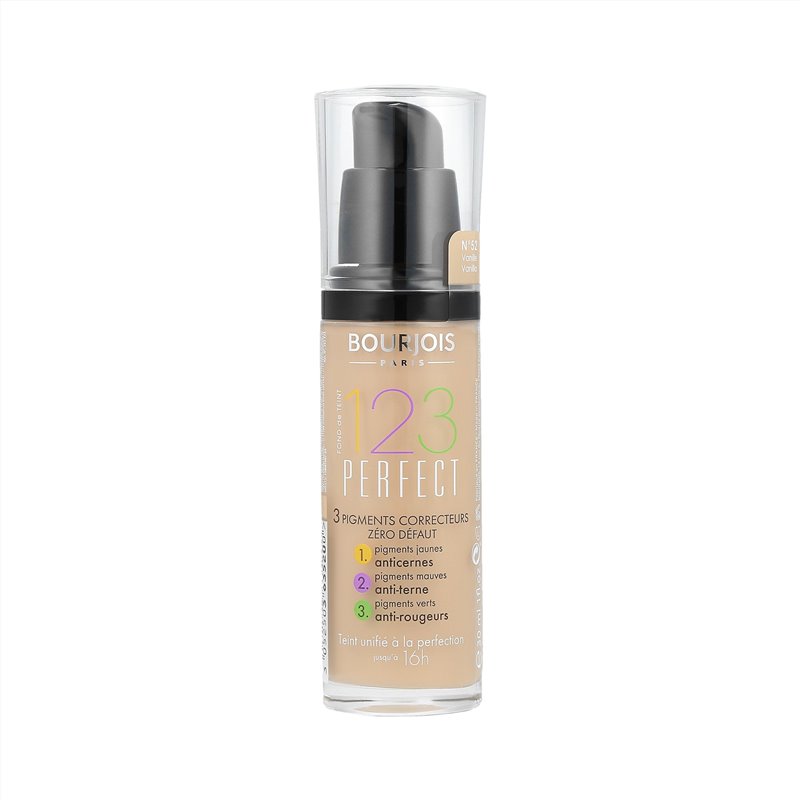 BOURJOIS 123 Perfect Foundation 52 Vanilla 30ml