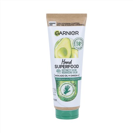 GARNIER SUPERFOOD Crème mains nourrissante à l'avocat et aux oméga 6, 75ml