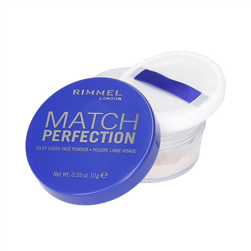 RIMMEL MATCH PERFECTION Läpinäkyvä meikinkiinnityspuuteri 001 10g