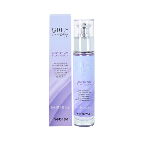 INEBRYA GREYLOSOPHY GREY BY DAY Rozświetlające serum do włosów siwych i rozjaśnianych 50ml - 1 INEBRYA GREYLOSOPHY GREY BY DAY Rozświetlające serum do włosów siwych i rozjaśnianych 50ml - 1