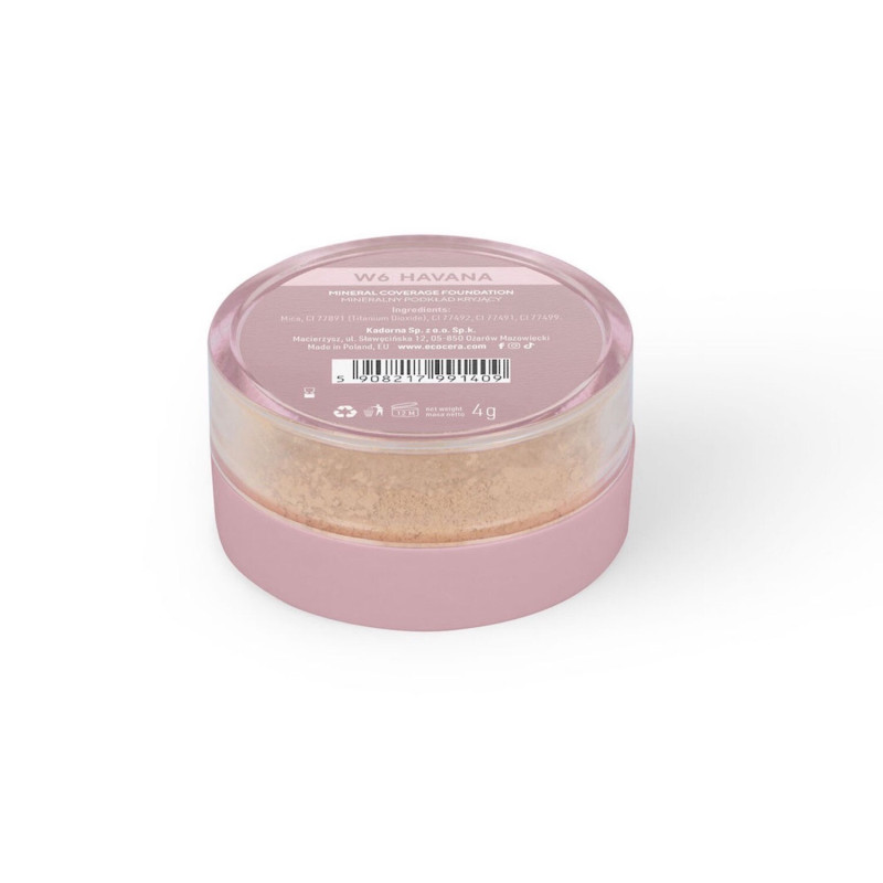 ECOCERA MINERAL Podkład mineralny kryjący W6 Havana 4g