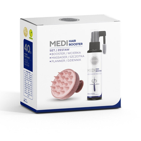 ECOCERA MEDI HAIR BOOSTER Zestaw wcierka + szczotka