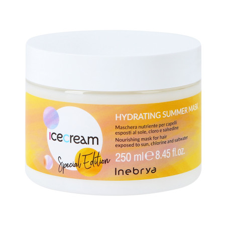 INEBRYA ICE CREAN SCALP HYDRATING SUMMER Nawilżająca maska do włosów 250ml - 1 INEBRYA ICE CREAN SCALP HYDRATING SUMMER Nawilżająca maska do włosów 250ml - 1