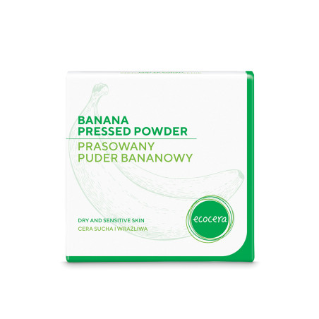 ECOCERA Prasowany puder bananowy dla cery suchej i wrażliwej 10g