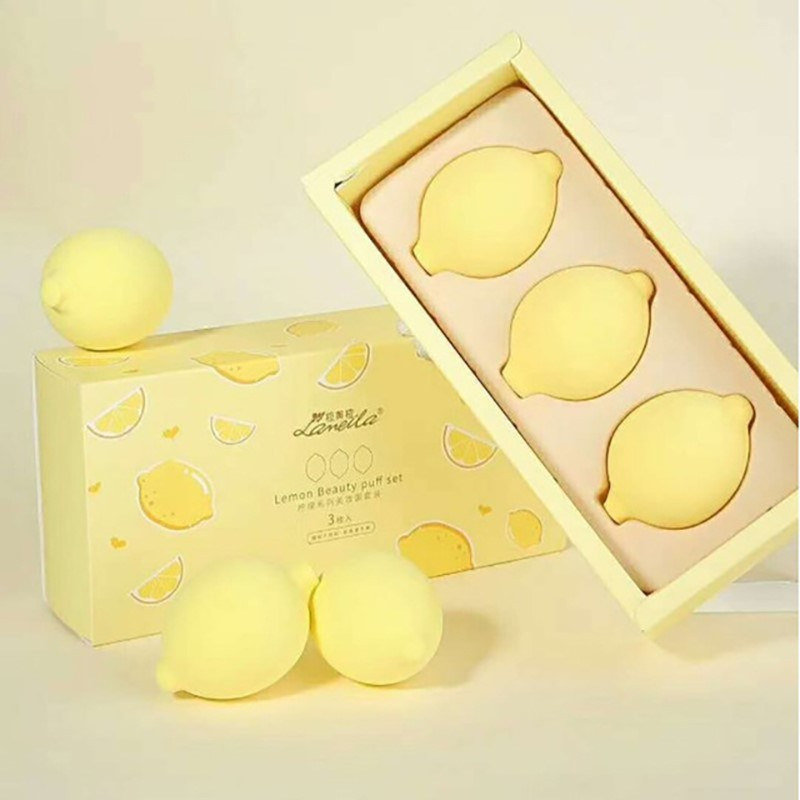 LANEILA BEAUTY PUFF LIMONE Spugnette per trucco 3 pz.
