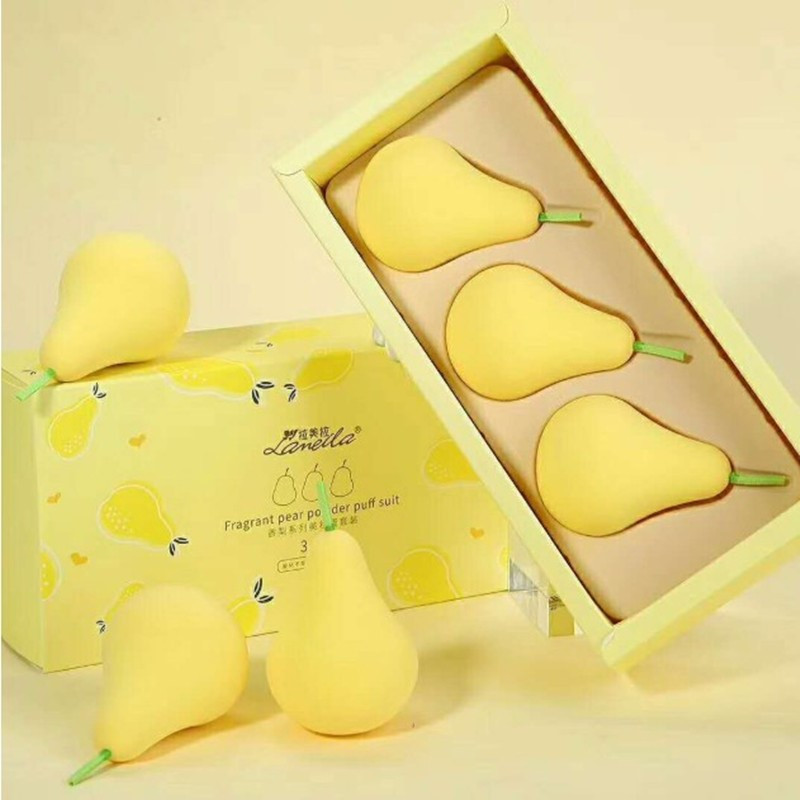 LANEILA BEAUTY PUFF PEAR Gąbki do makijażu 3szt.