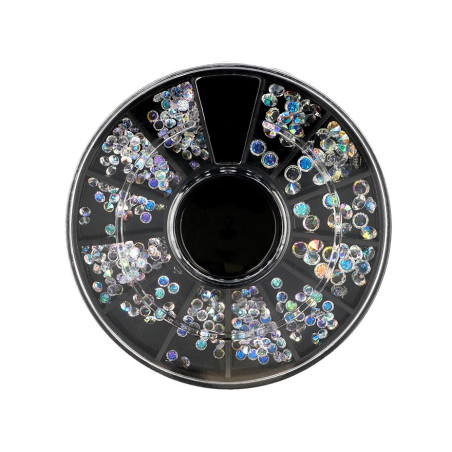 Decorazioni per unghie a carosello, iridescenti