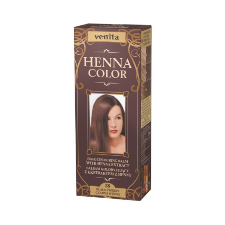 VENITA Balsam do włosów z henną 18 Black Cherry, 75ml
