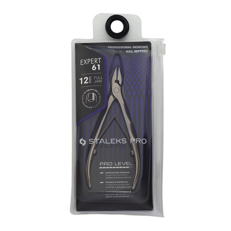 STALEKS PRO Profesjonalne cążki do wrastających paznokci EXPERT 61/12mm - 2