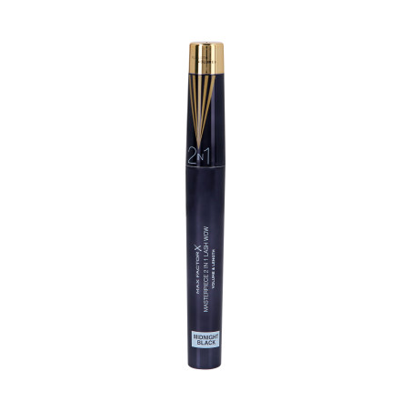 MAX FACTOR MASTERPIECE 2IN1 MIDNIGHT BLACK Wydłużający i nadający objętość tusz do rzęs intensywna czerń 7ml - 1 MAX FACTOR MASTERPIECE 2IN1 MIDNIGHT BLACK Wydłużający i nadający objętość tusz do rzęs intensywna czerń 7ml - 1