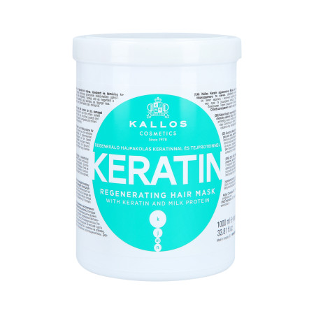 Kallos KJMN Keratin Haarmaske für trockenes Haar 1000 ml - 1 Kallos KJMN Keratin Haarmaske für trockenes Haar 1000 ml - 1