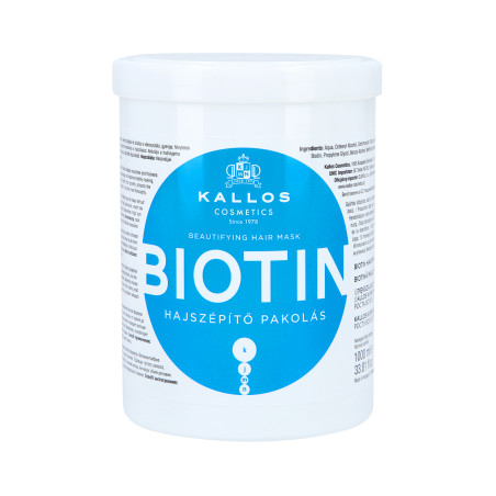 KALLOS KJMN Biotin Wzmacniająca maska do włosów z biotyną 1000ml - 1 KALLOS KJMN Biotin Wzmacniająca maska do włosów z biotyną 1000ml - 1