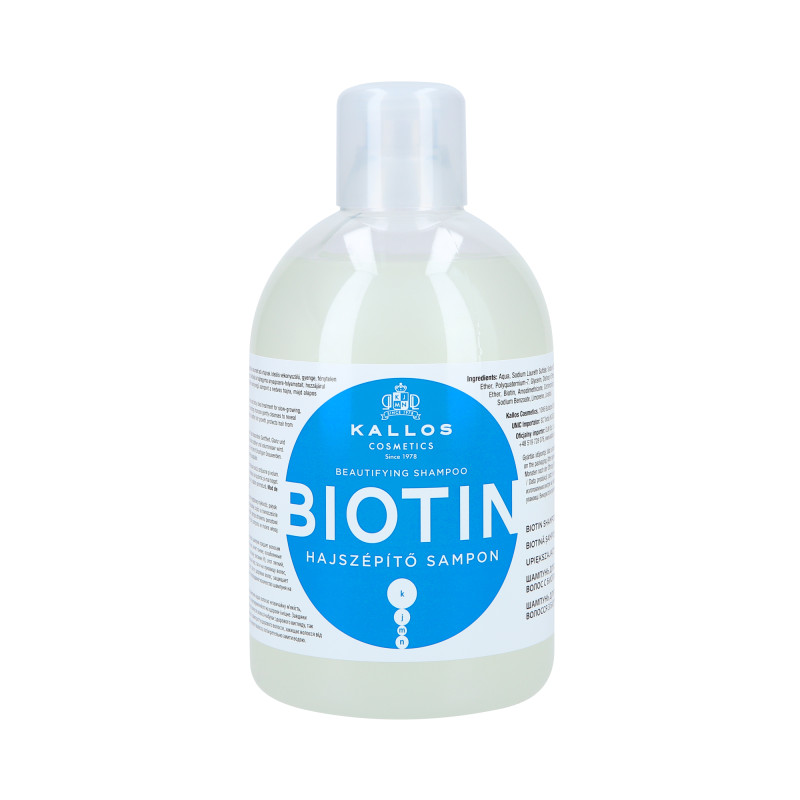 KALLOS KJMN Biotin Wzmacniający szampon do włosów z biotyną 1000ml - 1