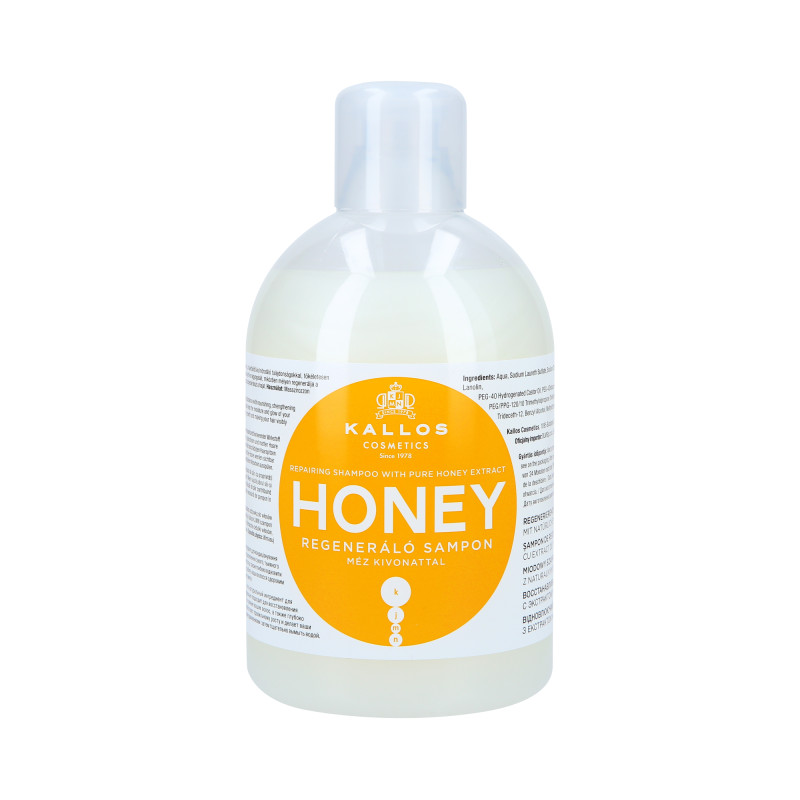 KALLOS KJMN Honey Odbudowujący szampon do włosów z miodem 1000ml - 1