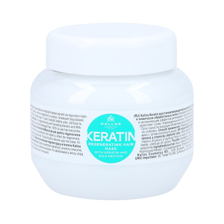 KALLOS KJMN Keratin maska do włosów suchych i łamiących się 275ml - 1 KALLOS KJMN Keratin maska do włosów suchych i łamiących się 275ml - 1