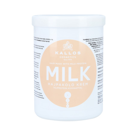 Kallos KJMN Milk Haarmaske mit Milchproteine 1000 ml - 1 Kallos KJMN Milk Haarmaske mit Milchproteine 1000 ml - 1