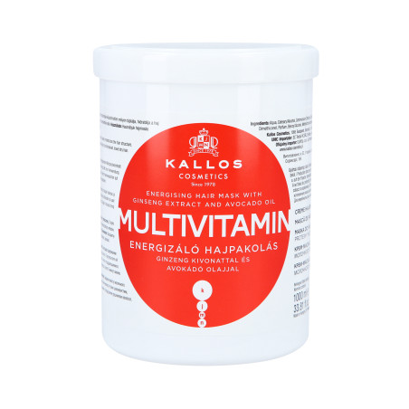 KALLOS KJMN Multivitamin Maschera energizzante 1000ml - 1 KALLOS KJMN Multivitamin Maschera energizzante 1000ml - 1