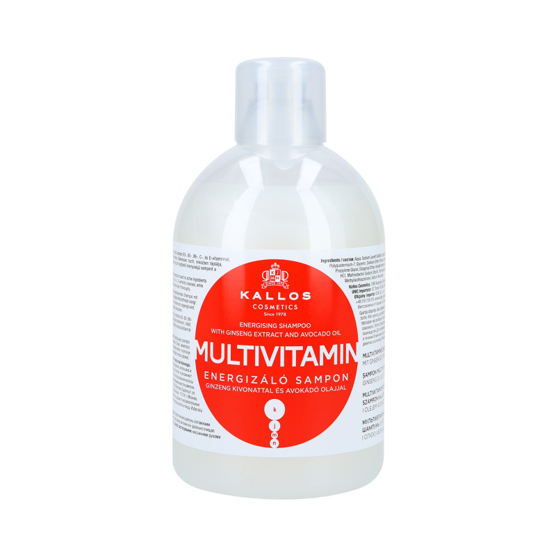 KALLOS KJMN Multivitamin Energetyzujący szampon do włosów 1000ml - 1