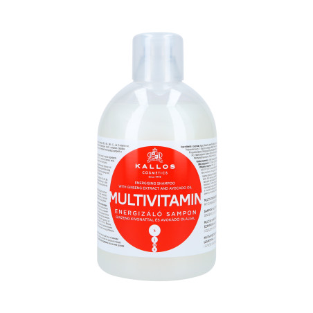 KALLOS KJMN Multivitamin Energetyzujący szampon do włosów 1000ml - 1