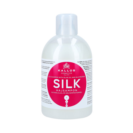 Kallos KJMN Silk Shampoo für strapaziertes Haar 1000 ml - 1