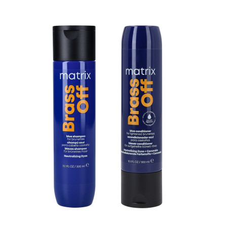 MATRIX TOTAL RESULTS BRASS OFF Set für natürliches und gefärbtes Haar, Shampoo 300ml + Conditioner 300ml - 1 MATRIX TOTAL RESULTS BRASS OFF Set für natürliches und gefärbtes Haar, Shampoo 300ml + Conditioner 300ml - 1