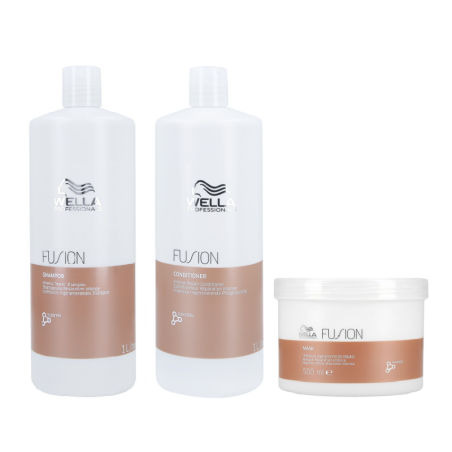 WELLA PROFESSIONALS FUSION Intense Repair Set shampoo 1000ml + balsamo 1000ml + maschera 500ml