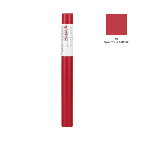 MAYBELLINE SUPERSTAY Ink Crayon Rouge à Lèvres Mat Longue Durée 50 Your Own Empire