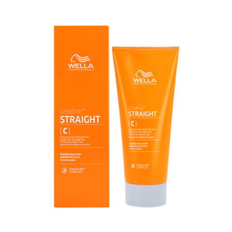 WELLA PREFESSIONALS CREATINE+STRAIGHT (C) Cheratina, crema delicata per la stiratura permanente dei capelli 200ml
