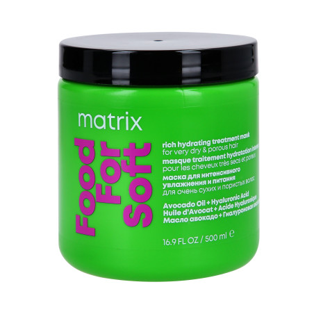 MATRIX TOTAL RESULTS FOOD FOR SOFT Intensywnie nawilżająca maska do włosów 500ml - 1 MATRIX TOTAL RESULTS FOOD FOR SOFT Intensywnie nawilżająca maska do włosów 500ml - 1
