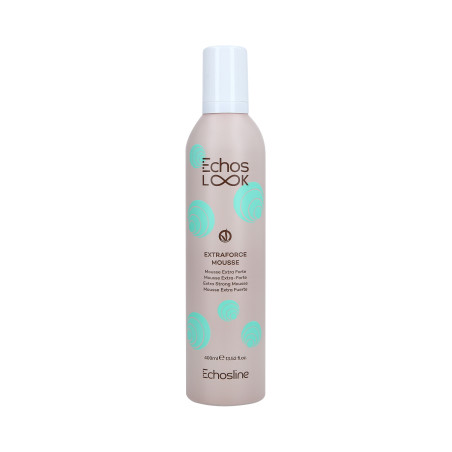 ECHOSLINE ECHOS LOOK EXTRAFORCE Extra mocna pianka do stylizacji włosów 400ml - 1 ECHOSLINE ECHOS LOOK EXTRAFORCE Extra mocna pianka do stylizacji włosów 400ml - 1