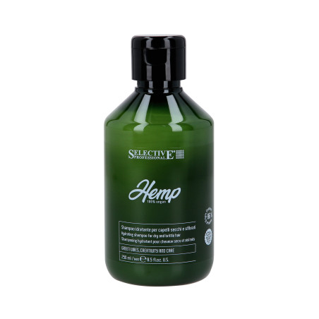 SELECTIVE HEMP VEGAN Nawilżający szampon do włosów z olejem z nasion konopi 250ml - 1 SELECTIVE HEMP VEGAN Nawilżający szampon do włosów z olejem z nasion konopi 250ml - 1