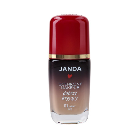 JANDA MAKE-UP Sceniczny podkład do twarzy 01 Jasny Beż 30ml