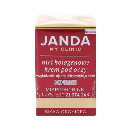 JANDA MY CLINIC 50+ Nici kolagenowe, krem pod oczy 15ml