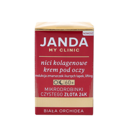 JANDA MY CLINIC 60+ Nici kolagenowe, krem pod oczy 15ml - 1 JANDA MY CLINIC 60+ Nici kolagenowe, krem pod oczy 15ml - 1