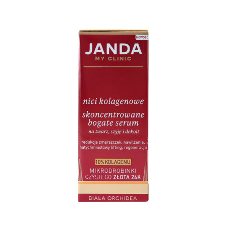 JANDA MY CLINIC Fili di collagene concentrato, siero ricco per viso, collo e décolleté 30ml